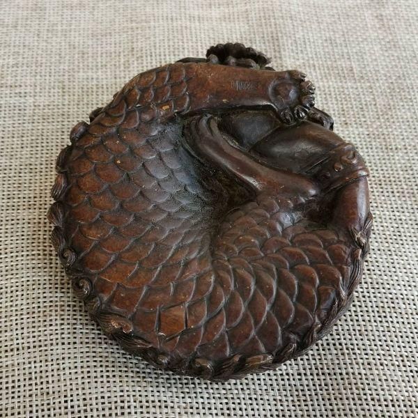 一角獣 鎮宅辟邪 開運風水 招財 書道具 文房具 工芸品 美術品 置物2点