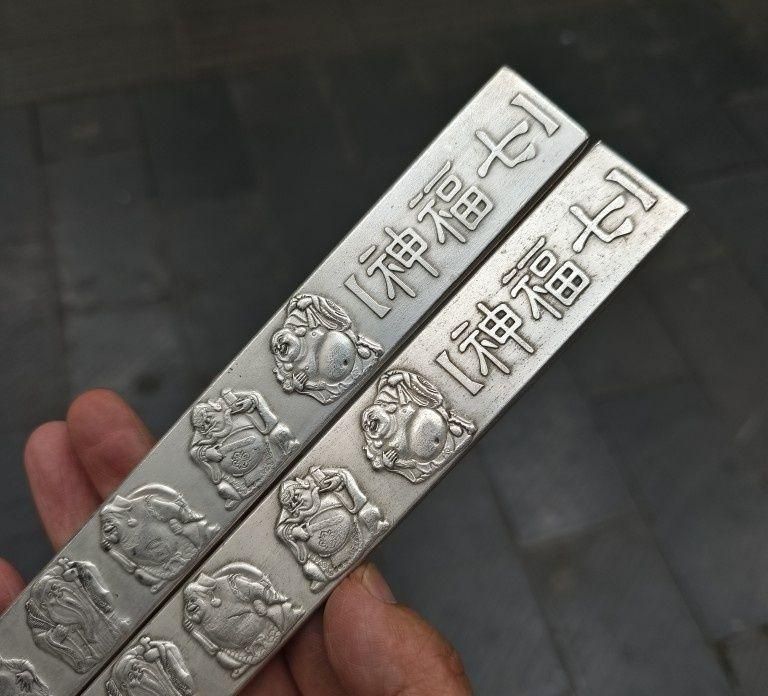 文房四宝 鎮尺 書道用品 七福神鎮尺