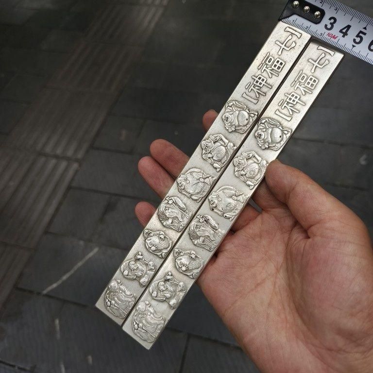 文房四宝 鎮尺 書道用品 七福神鎮尺