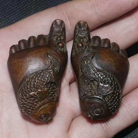 銅 細工 茶道具 香道具 蓋置 置物 知足常楽 つがい 銅製 工芸品美術品