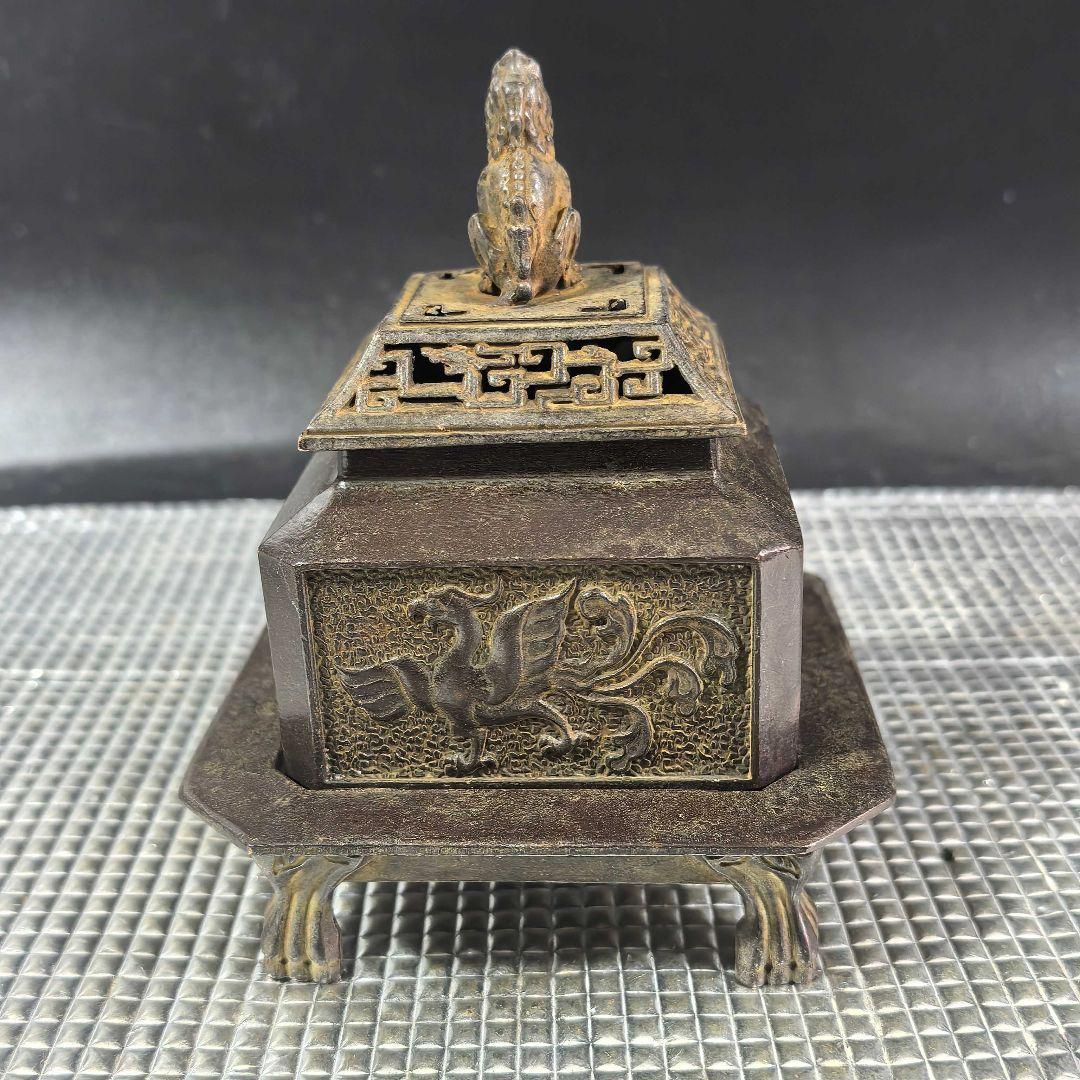 銅器 四神獣香炉 室内薫香炉 茶道具 香道具 装飾品 工芸品 置物 - メルカリ