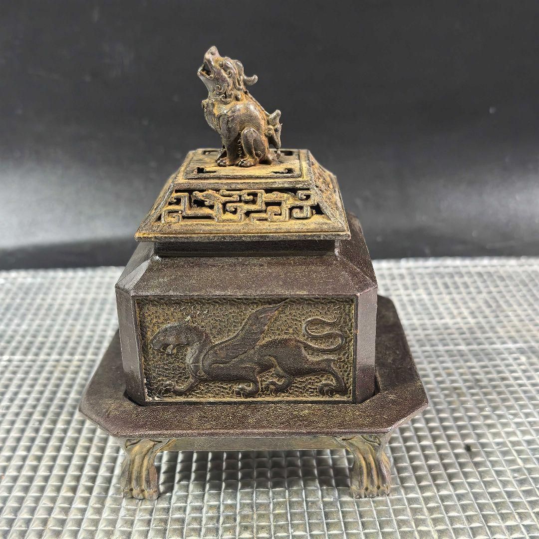 銅器 四神獣香炉 室内薫香炉 茶道具 香道具 装飾品 工芸品 置物 - メルカリ