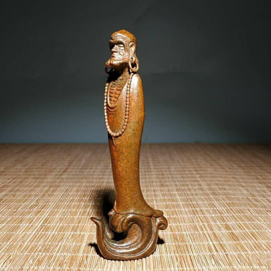 銅 細工 茶道具 香道具 達磨祖師香挿 茶寵 工芸品 美術品 置物 - メルカリ