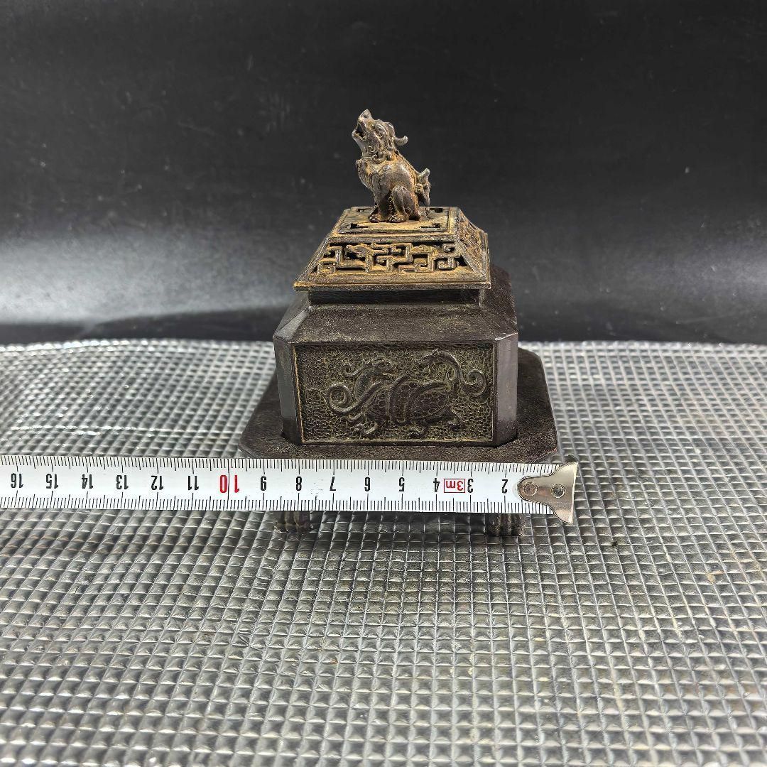 銅製 室内檀香炉 机 書斎薫香炉 香道具 工芸品 置物 銅器 四神獣香炉 室内薫香炉 茶道具 香道具 装飾品 工芸品 置物 - メルカリ