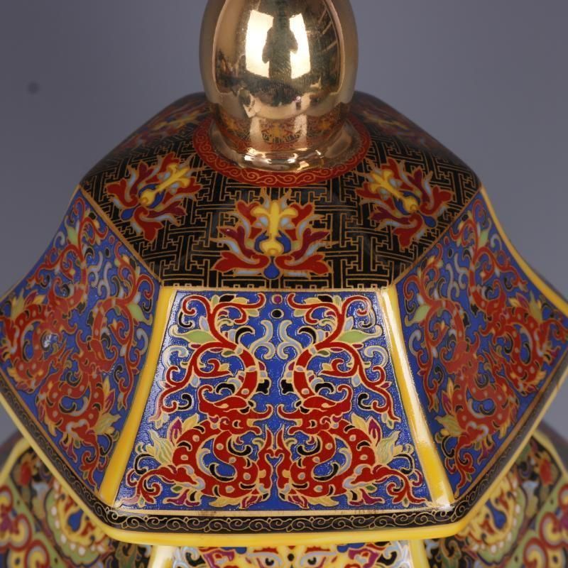 琺瑯彩祥鳳凰花鳥将軍壺 景徳鎮 陶磁器 装飾品 現代工芸品 美術品 置物 琺瑯彩祥鳳凰花鳥将軍壺 景徳鎮 陶磁器 装飾品 現代工芸品