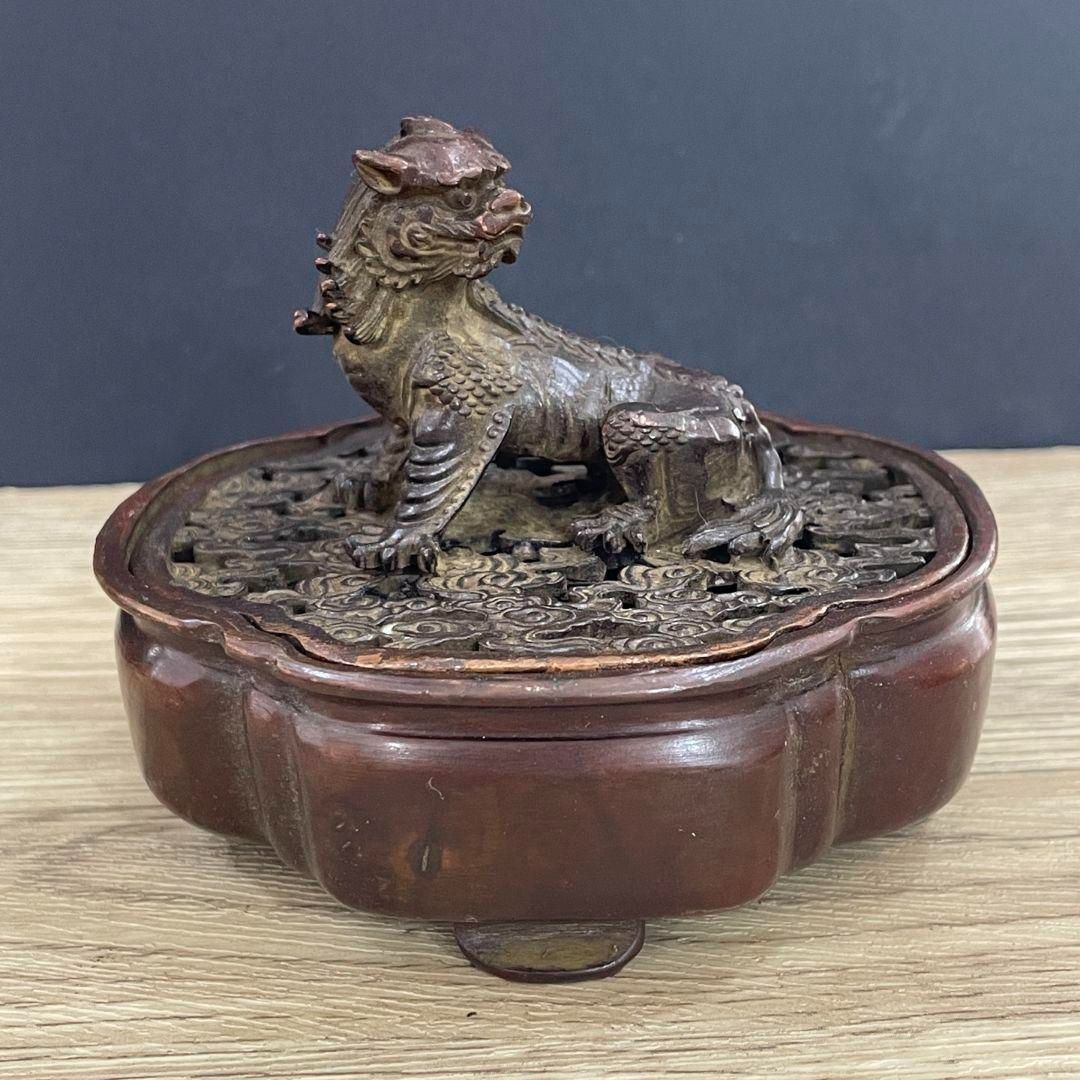 銅器 香炉 瑞獣香炉 薫香炉 招財 茶道沈香香炉 香道具 工芸品 置物