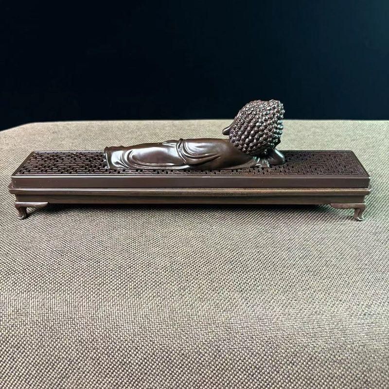 銅 細工 銅香炉 臥仏線香薫香炉 工芸品 美術品 置物 - メルカリ