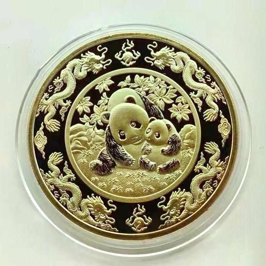 中国硬貨 中華人民共和国 パンダ竜騰祥瑞銅章  可愛いパンダ硬貨  直径40mm 中国硬貨 中華人民共和国 パンダ竜騰祥瑞銅章 可愛いパンダ硬貨 直径