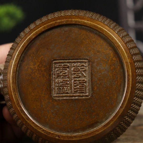 蘇工 銅器 竹編香薫炉 工芸品 美術品 置物 - メルカリ