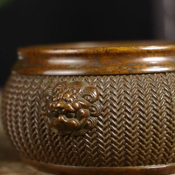 蘇工  銅器  竹編香薫炉  工芸品  美術品 置物 蘇工 銅器 竹編香薫炉 工芸品 美術品 置物 - メルカリ