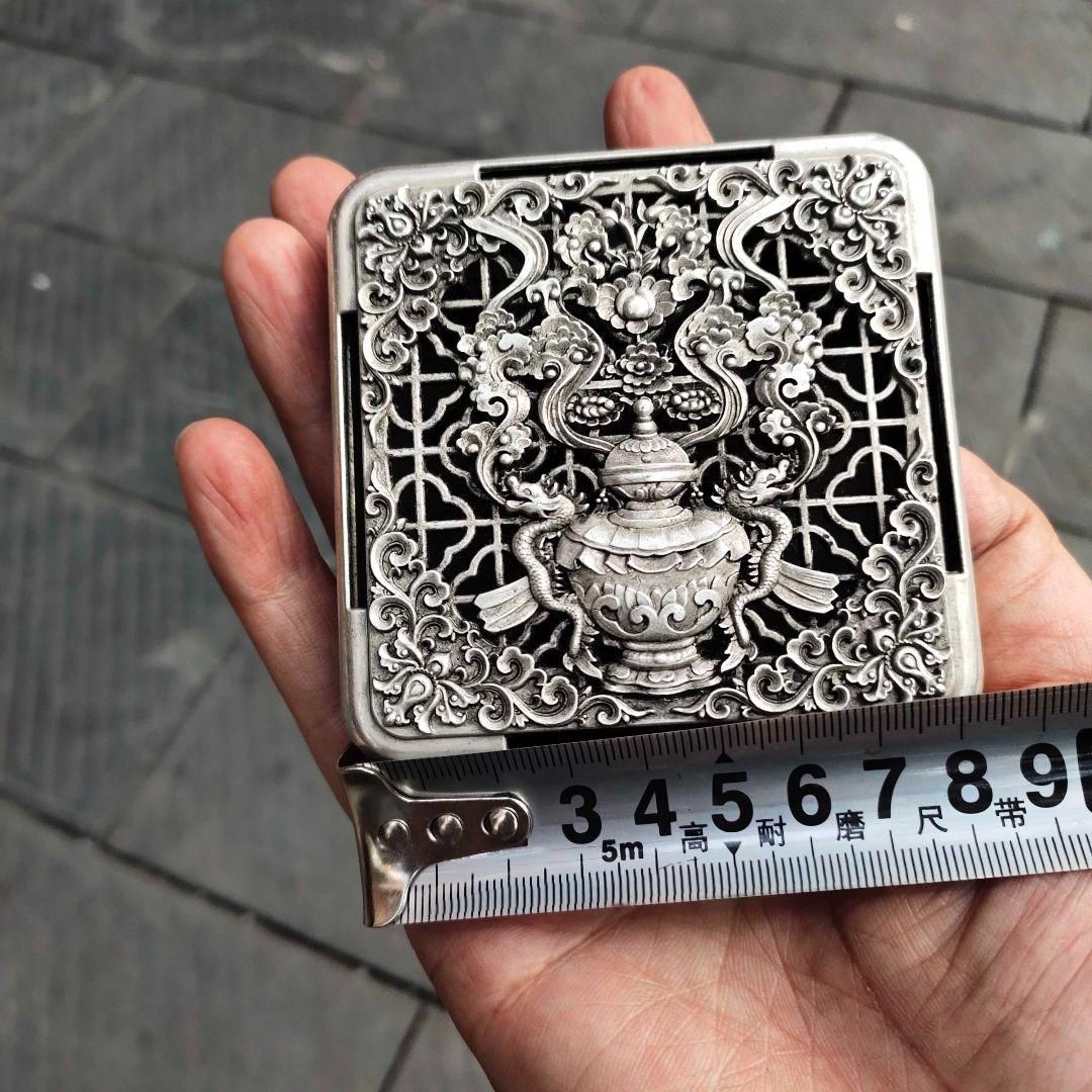 銅細工 小墨箱香炉 香道具 装飾品 工芸品 美術品 置物 - メルカリ