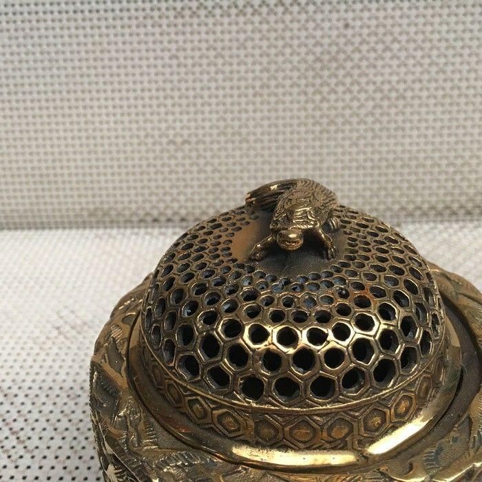千鶴亀薫香炉 銅製 工芸品 美術品 置物 - メルカリ