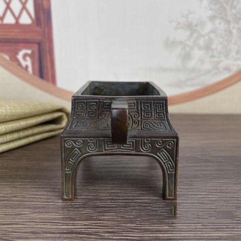 瑞獣三足鼎天子竜頭香炉 香道具 仏具 工芸品 美術品 置物 - メルカリ