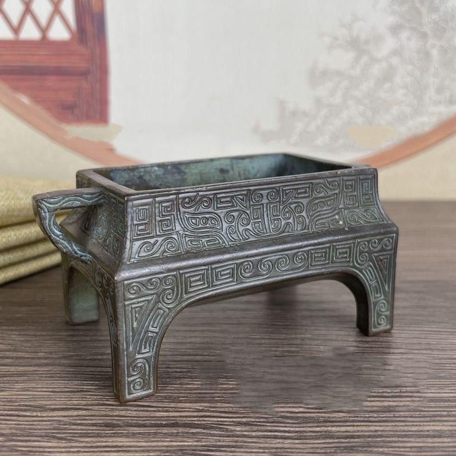 瑞獣三足鼎天子竜頭香炉 香道具 仏具 工芸品 美術品 置物 - メルカリ