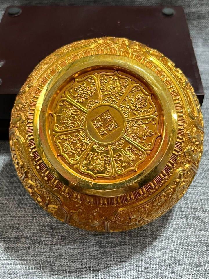 清乾隆聚宝盆 麒麟聚宝盆 開運風水 招財 置物 現代工芸品 装飾品