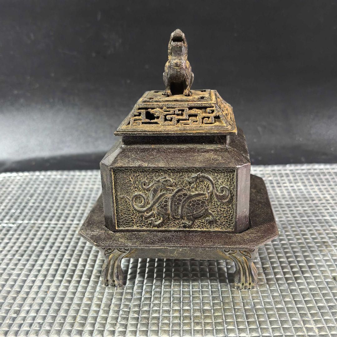 銅器 四神獣香炉 室内薫香炉 茶道具 香道具 装飾品 工芸品 置物 - メルカリ