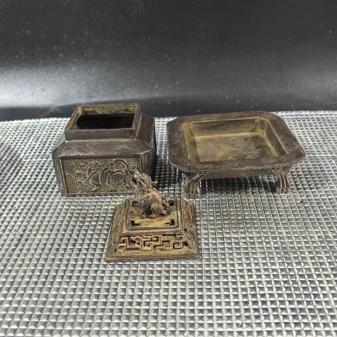 銅器 四神獣香炉 室内薫香炉 茶道具 香道具 装飾品 工芸品 置物 - メルカリ