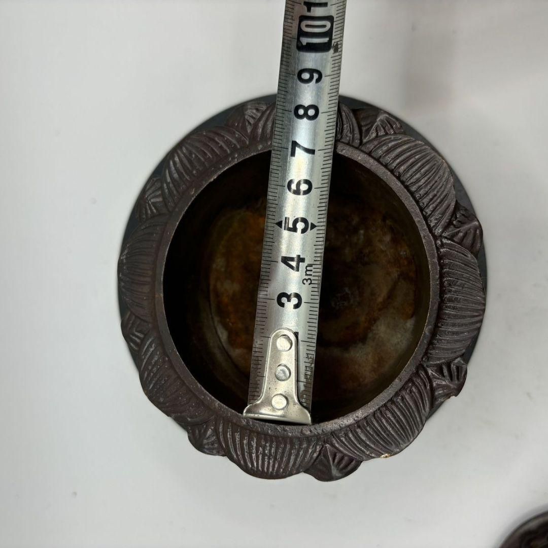 銅 細工 茶道具 香道具 蓋置 蓮華薫香炉 装飾品 現代工芸品美術品 置物