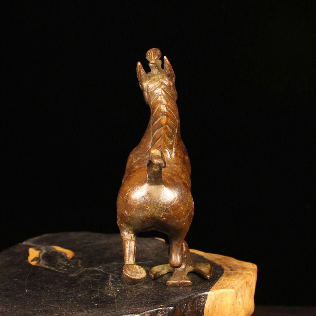 黄銅飛燕馬 銅 細工 馬踏飛燕 工芸品 美術品 置物 - メルカリ