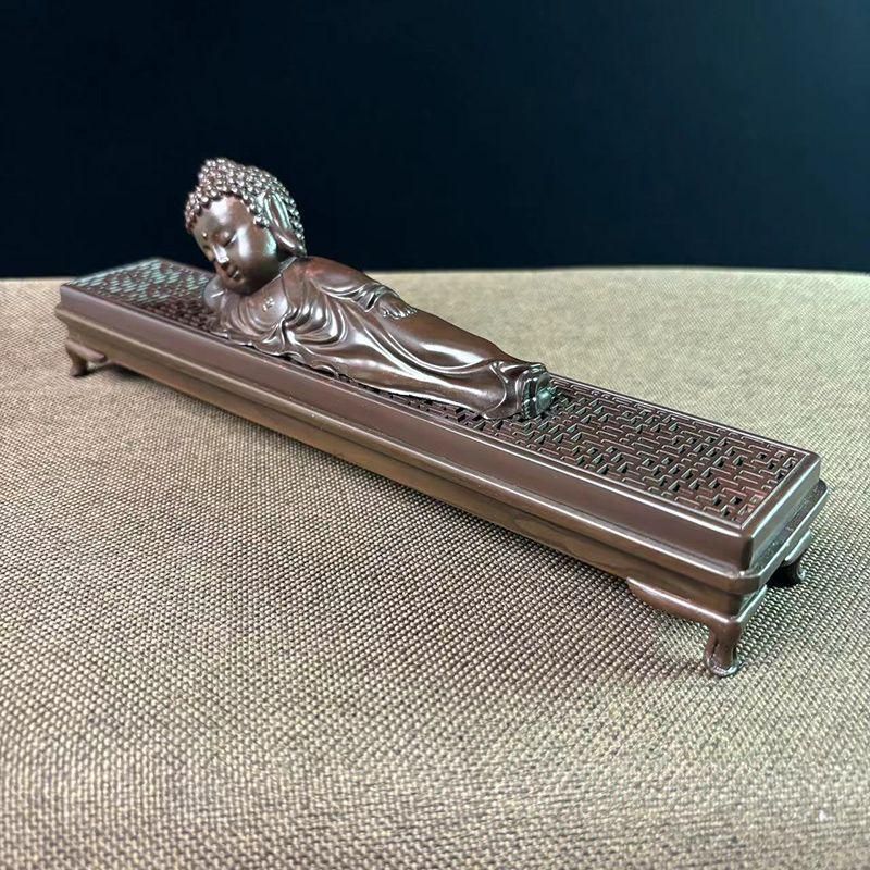 銅 細工 銅香炉 臥仏線香薫香炉 工芸品 美術品 置物 - メルカリ