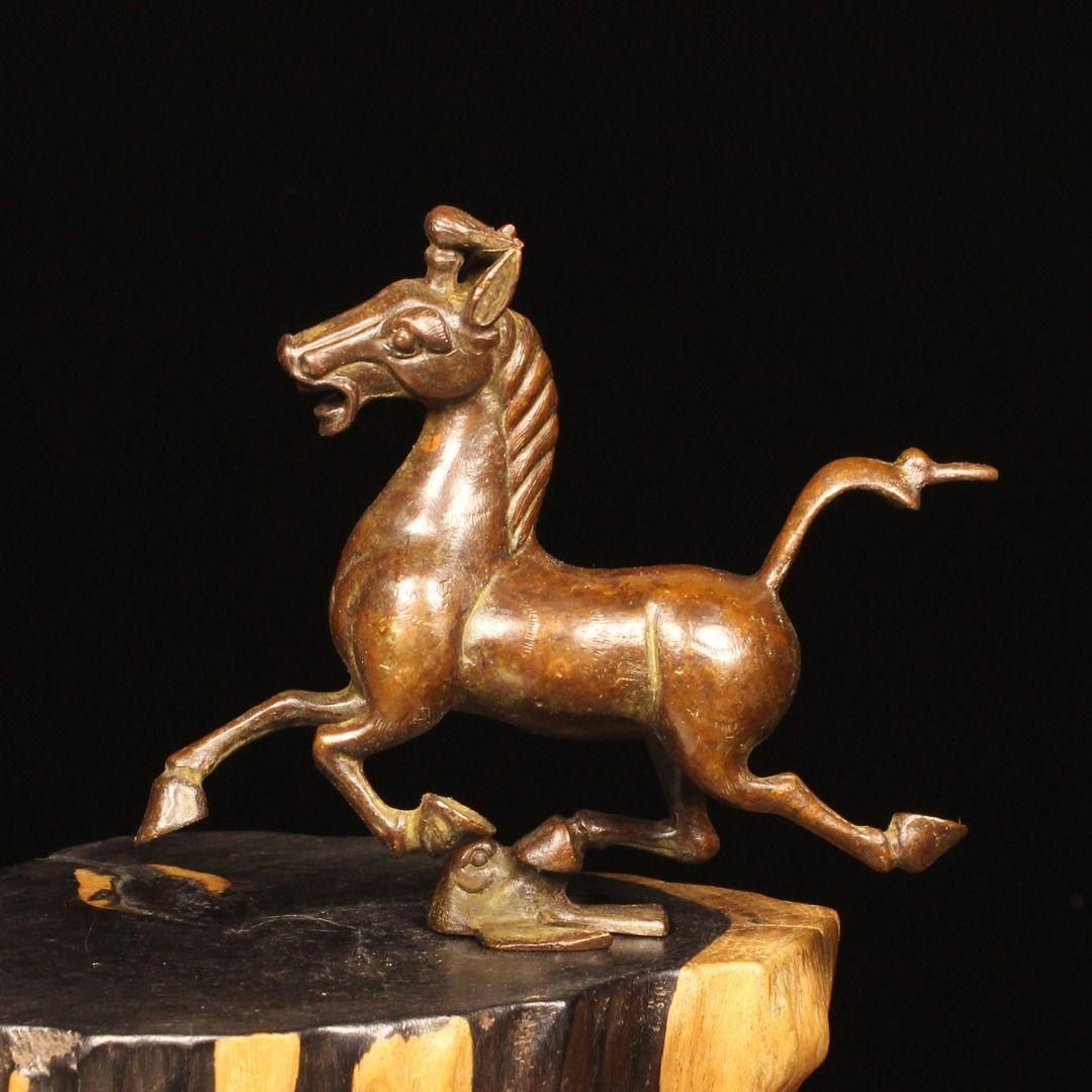 銅 細工 馬踏飛燕 工芸品 美術品 置物 - メルカリ