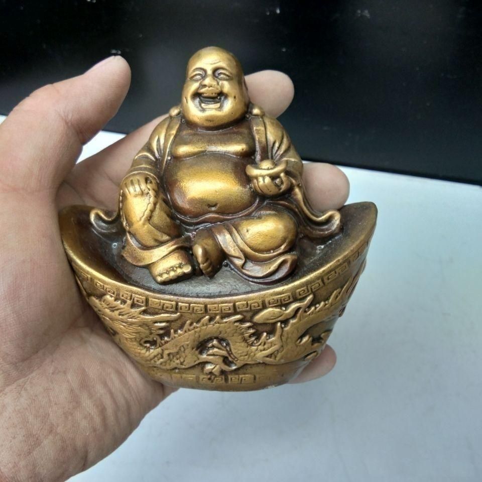 元宝弥勒仏 銅製品 鎮宅辟邪 開運風水 招財 置物 - メルカリ