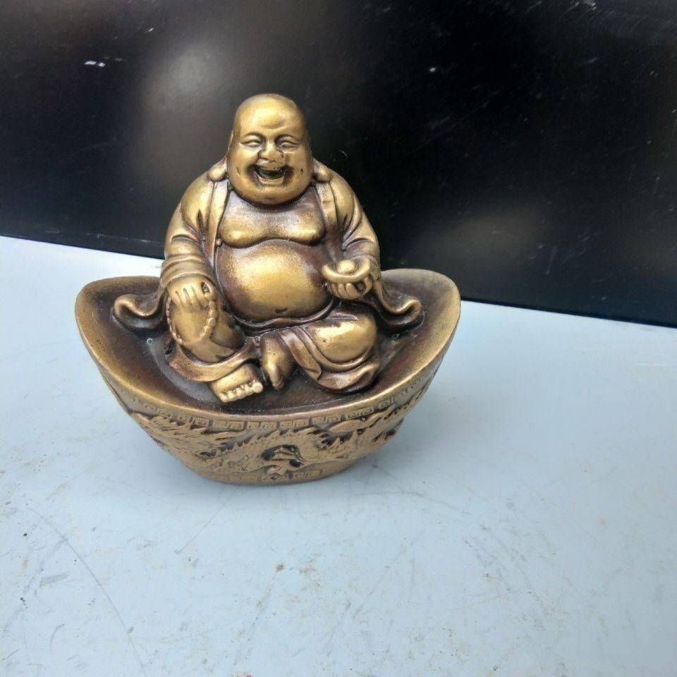 元宝弥勒仏 銅製品 鎮宅辟邪 開運風水 招財 置物 - メルカリ