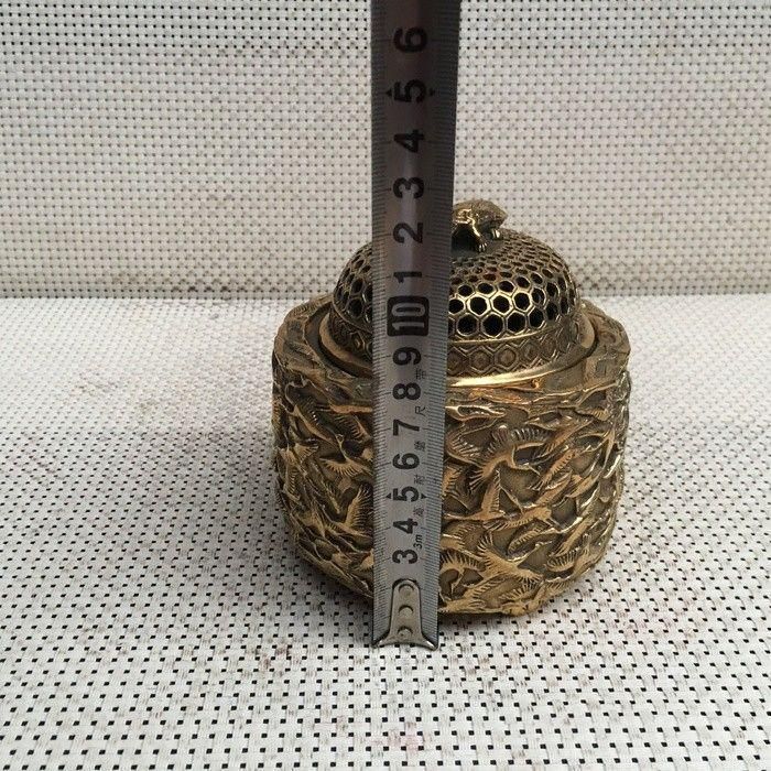 千鶴亀薫香炉 銅製 工芸品 美術品 置物 - メルカリ