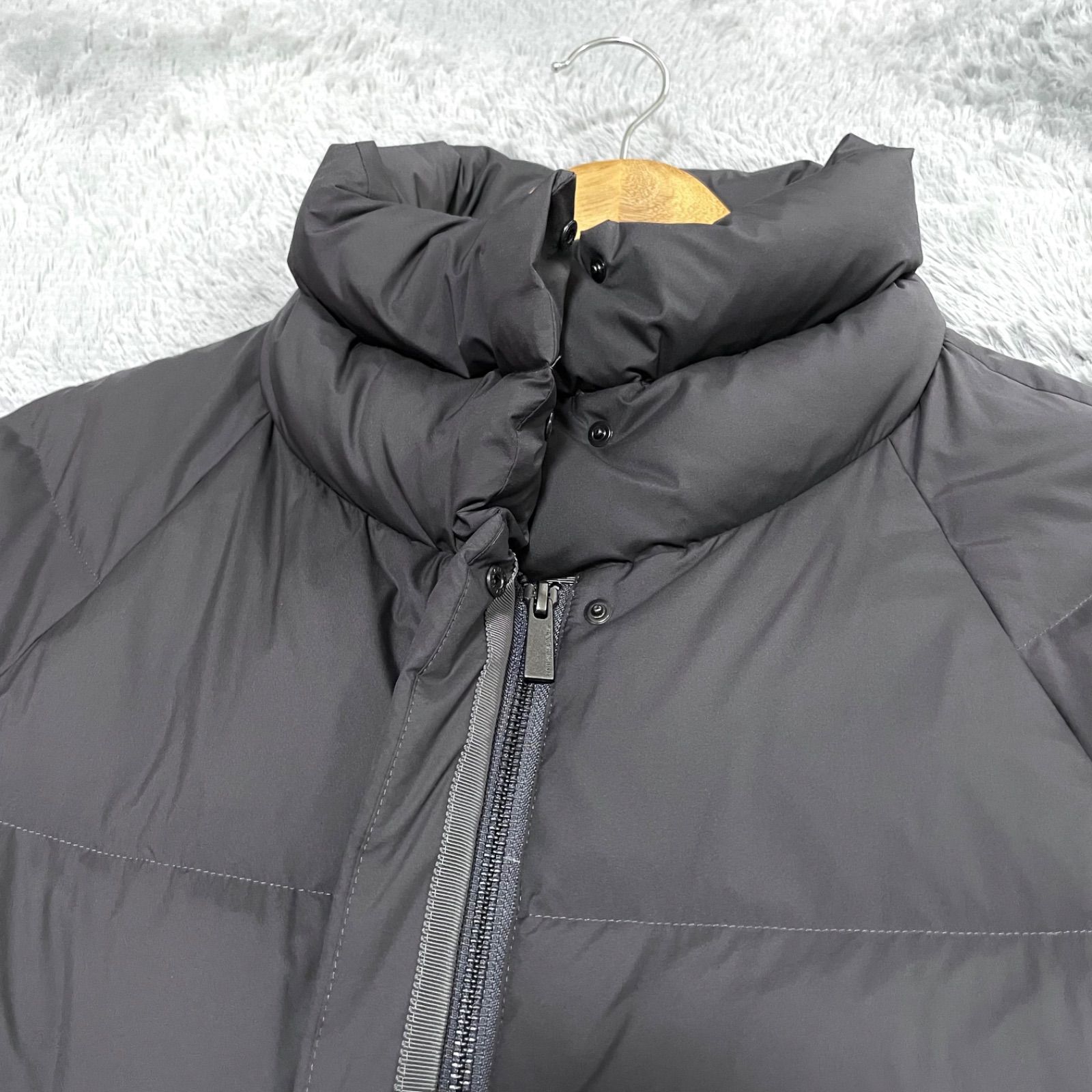 極美品✨ナノユニバース 西川ダウン スタンドカラーダウンポンチョ