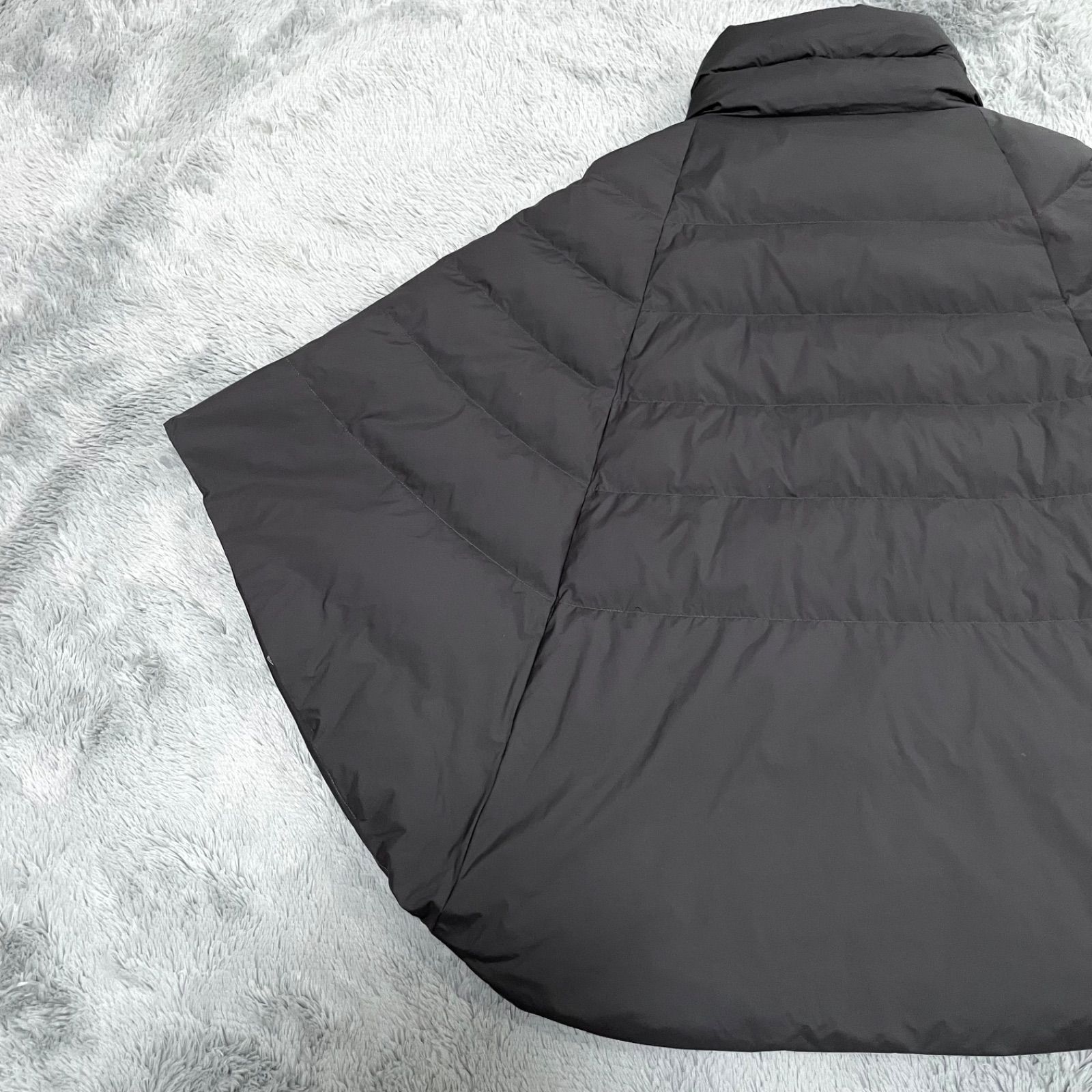 極美品✨ナノユニバース 西川ダウン スタンドカラーダウンポンチョ