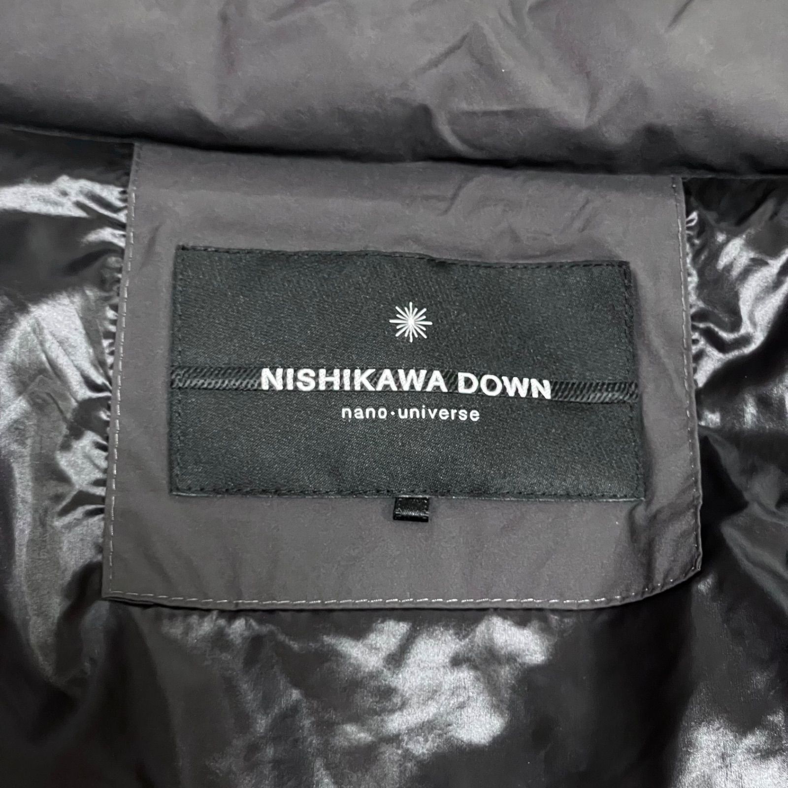 極美品✨ナノユニバース 西川ダウン スタンドカラーダウンポンチョ