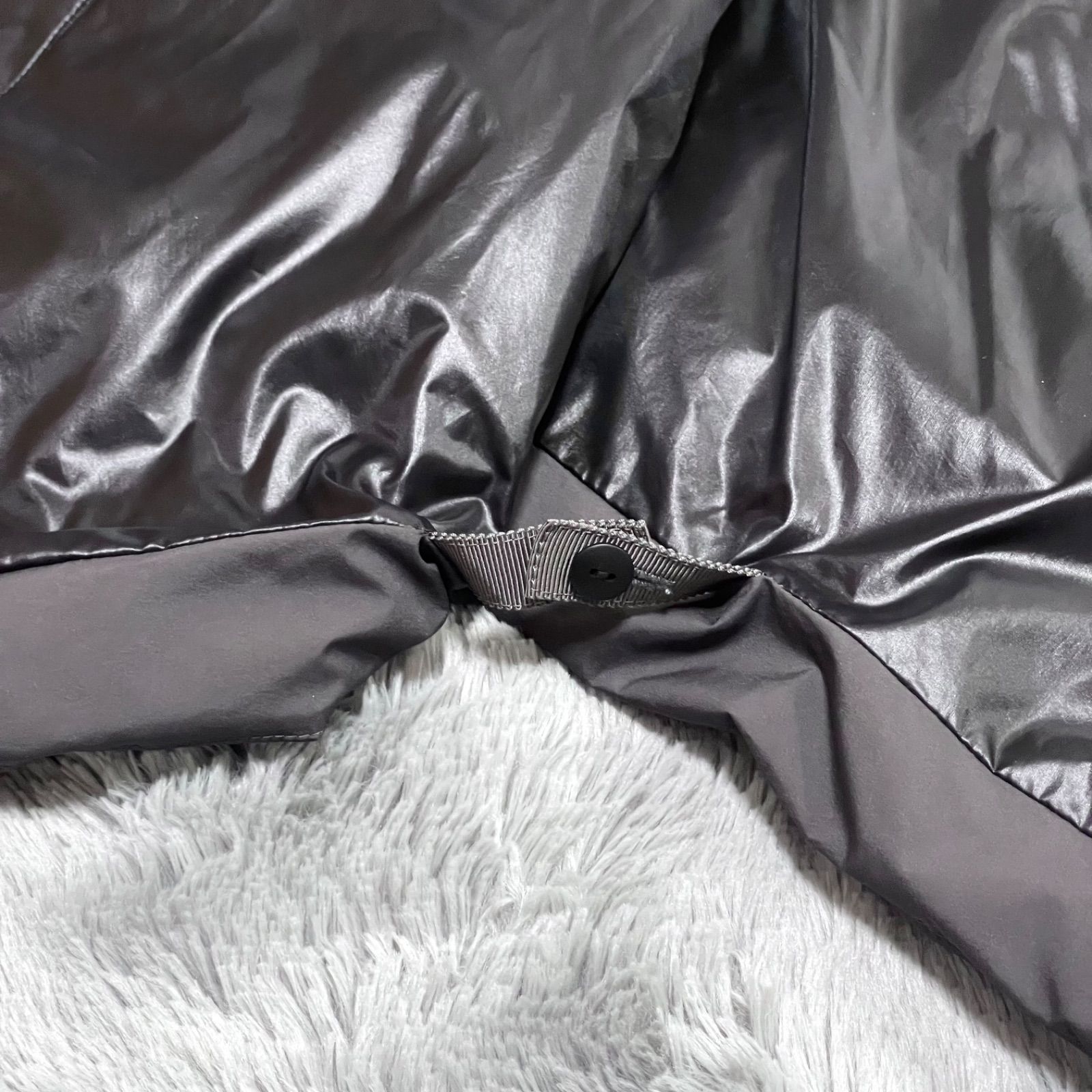 極美品✨ナノユニバース 西川ダウン スタンドカラーダウンポンチョ