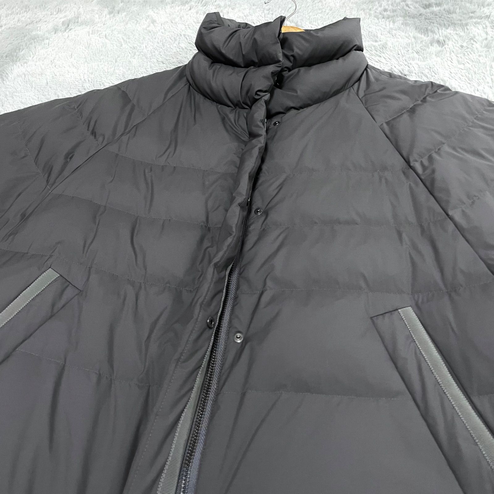 極美品✨ナノユニバース 西川ダウン スタンドカラーダウンポンチョ