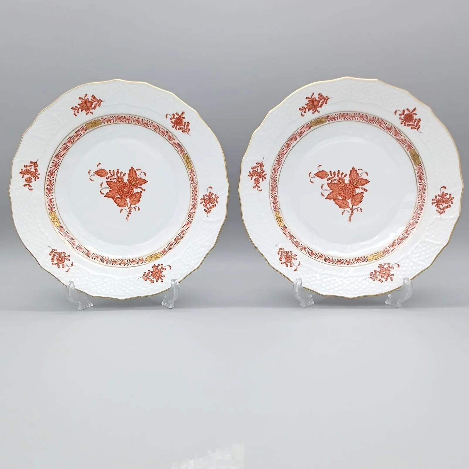 ヘレンド アポニー オレンジ プレート 中皿 20cm ペア HEREND - メルカリ