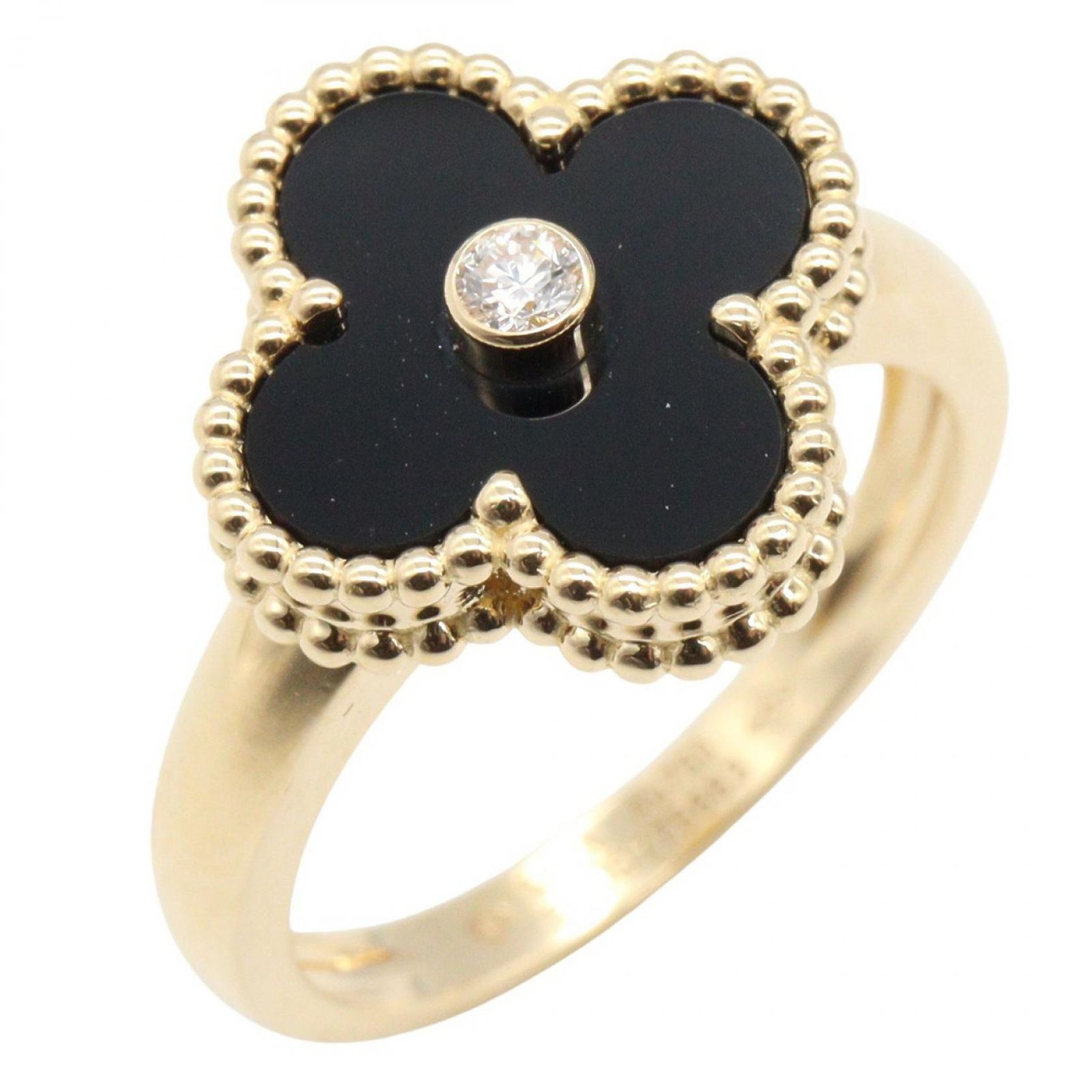 ヴァンクリーフ＆アーペル リング 7号 ヴィンテージ アルハンブラ オニキス ヴァンクリーフ＆アーペル リング 7号 ヴィンテージ アルハンブラ