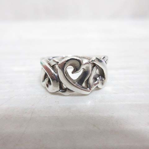 ティファニー TIFFANY & CO. トリプルラビングハート リング 指輪 7号