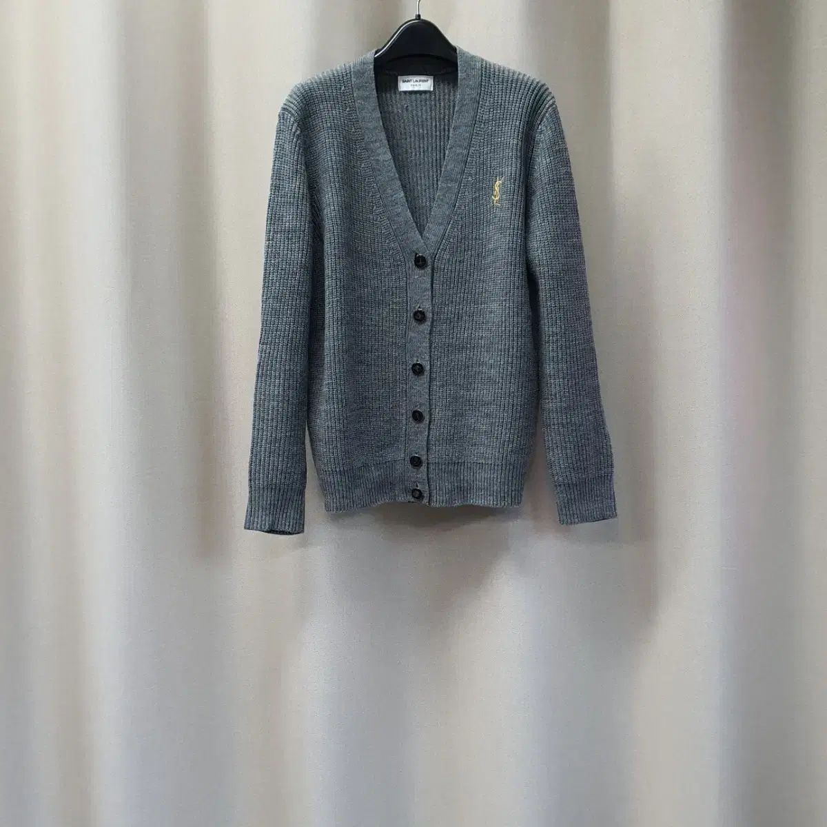 Saint Laurent サンローラン ウール ニット Vネック カーディガン