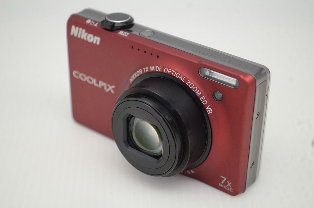 良品 Nikon ニコン COOLPIX S6000 コンパクトデジタルカメラ レッド 元
