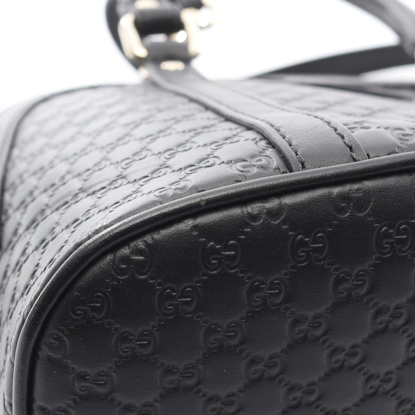 グッチ GUCCI ハンドバッグ マイクログッチシマ 449654 ブラック