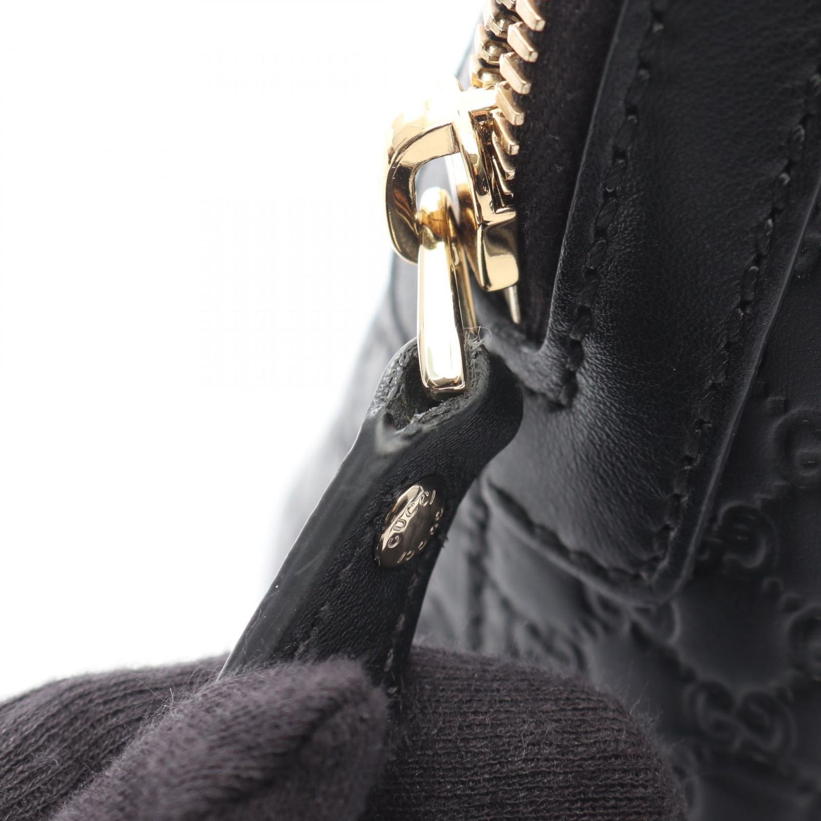 GUCCI マイクログッチシマ 2WAYハンドバッグ　ブラック グッチ GUCCI ハンドバッグ マイクログッチシマ 449654 ブラック