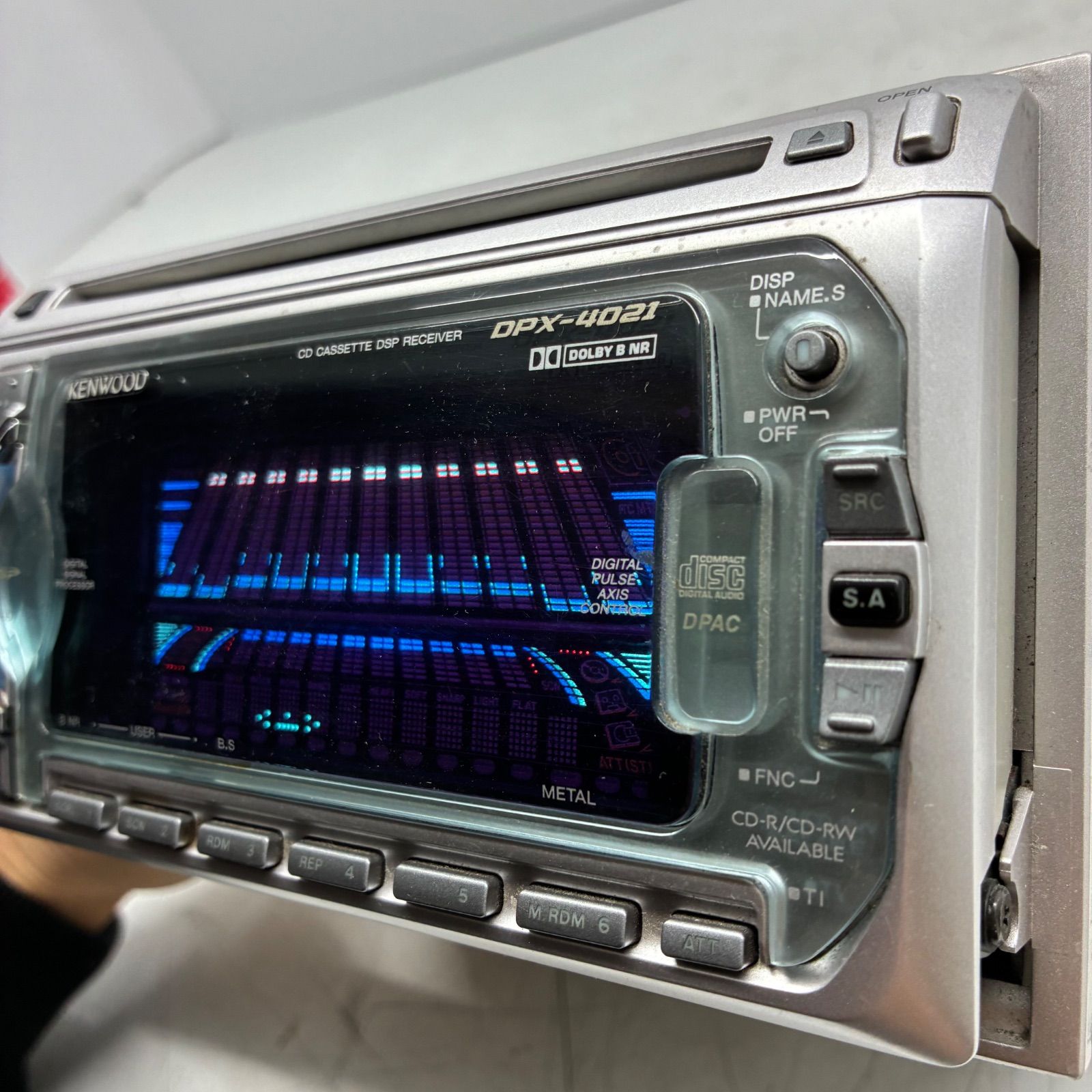 KENWOOD DPX-4021です 当時物KENWOOD DPX-4021 CDカセットデッキスペアナ - メルカリ