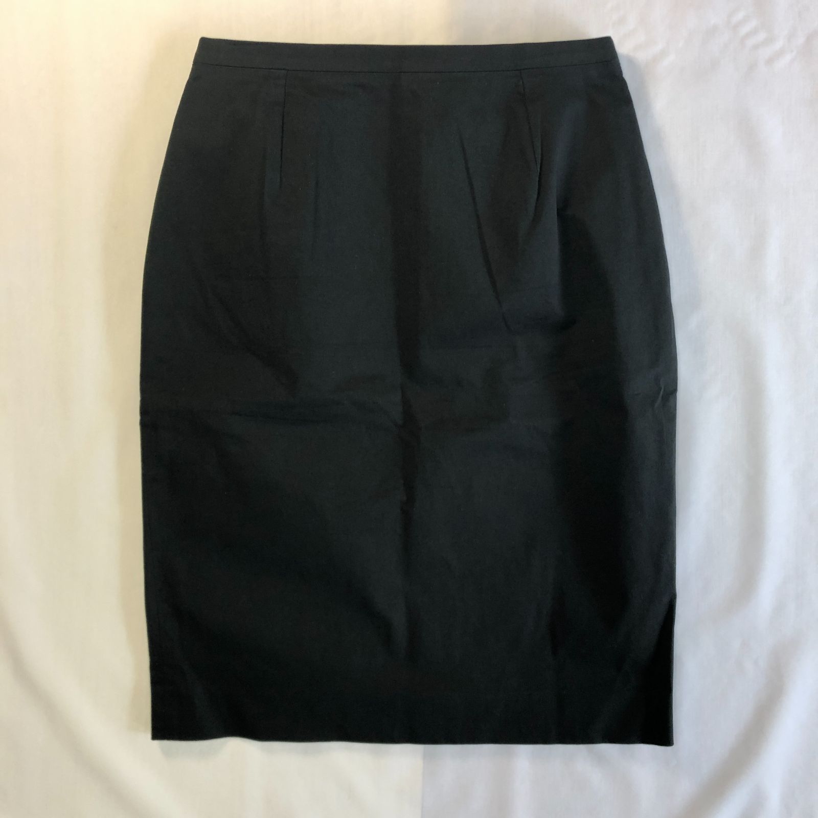 CELINE セリーヌ／タイトスカート 42／ブラック 黒／コットン