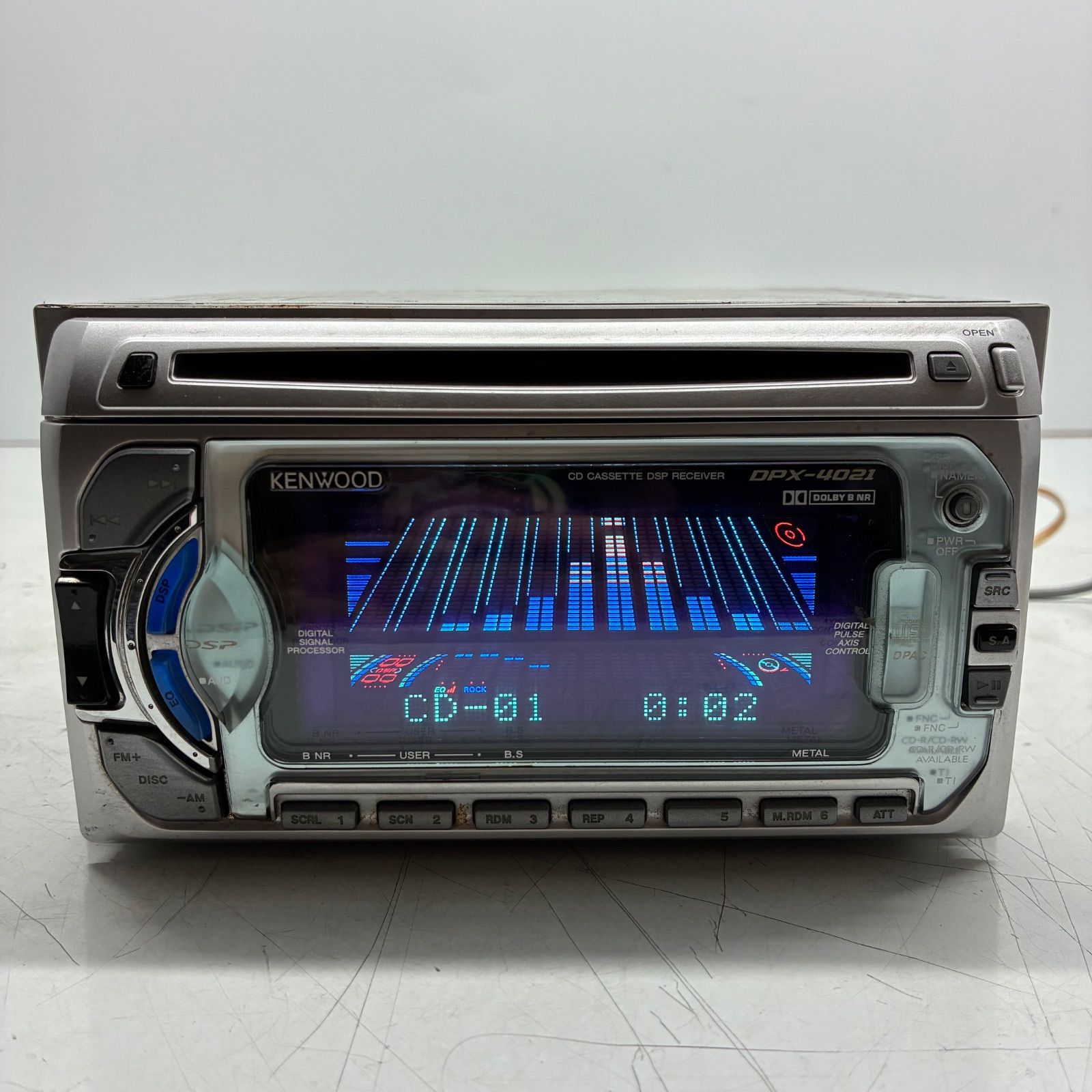 当時物】KENWOOD ケンウッド DPX-4021 2DIN カーオーディオ チューナー