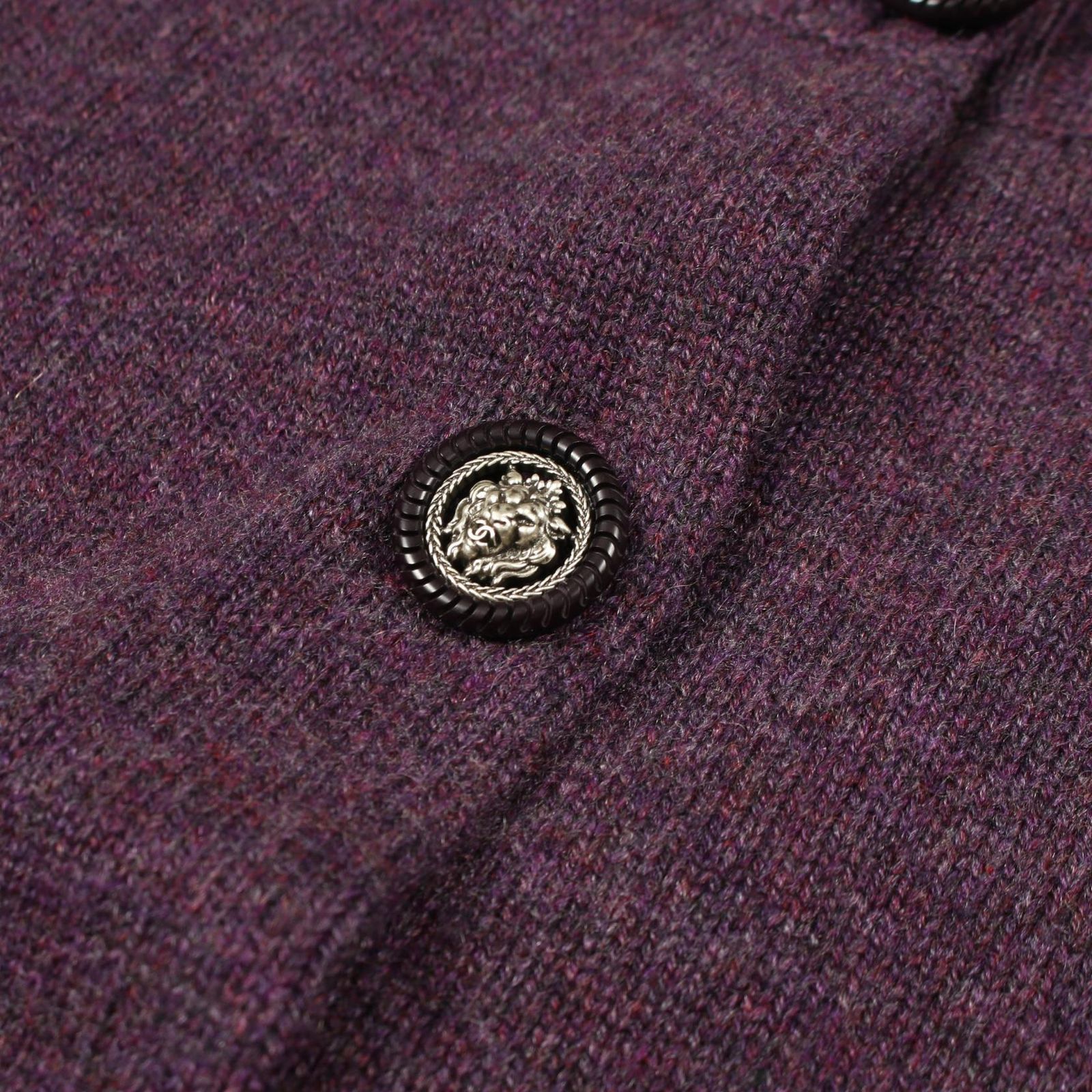 シャネル CHANEL カーディガン ココマーク ライオンボタン カシミヤ