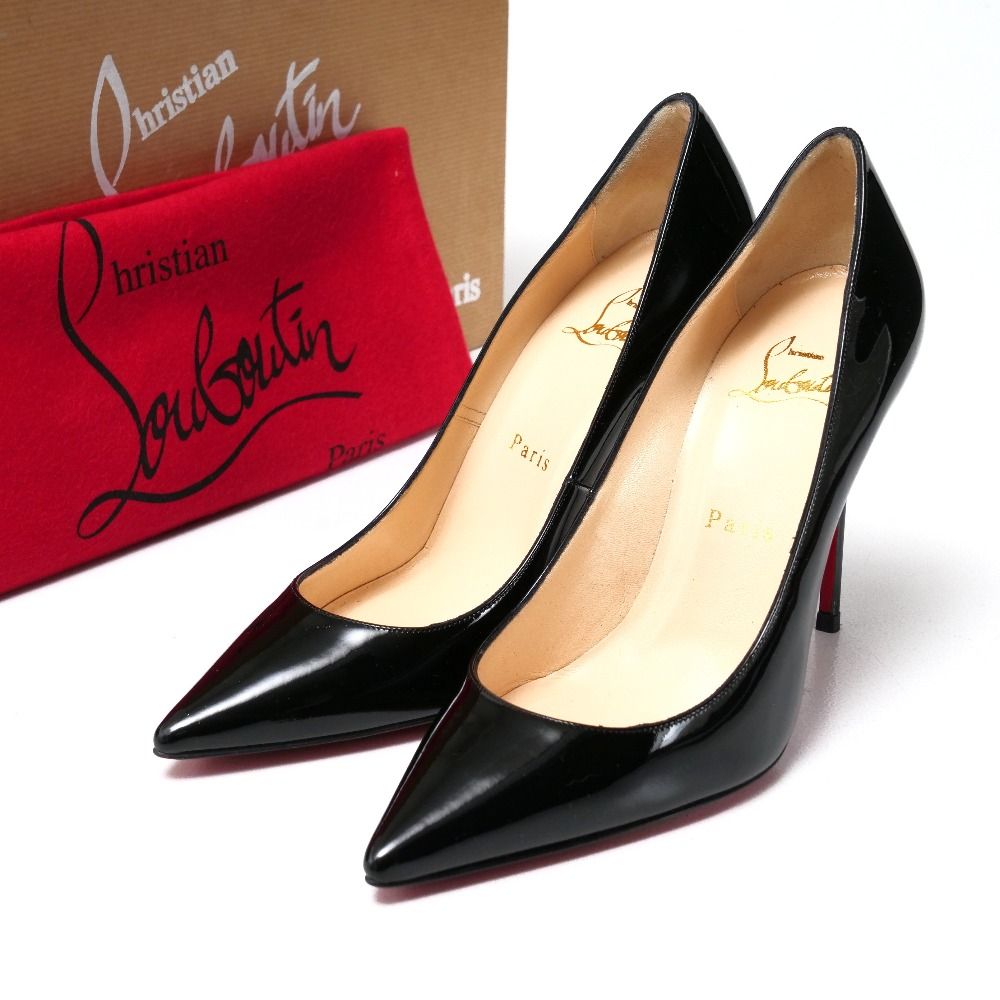 Christian Louboutin クリスチャンルブタン DECOLLETE 554 100 PATENT