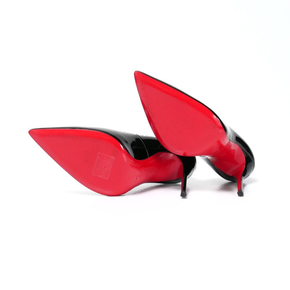 【極美品】 クリスチャンルブタン ポインテッドトゥ エナメル パンプス Christian Louboutin クリスチャンルブタン DECOLLETE 554 100 PATENT