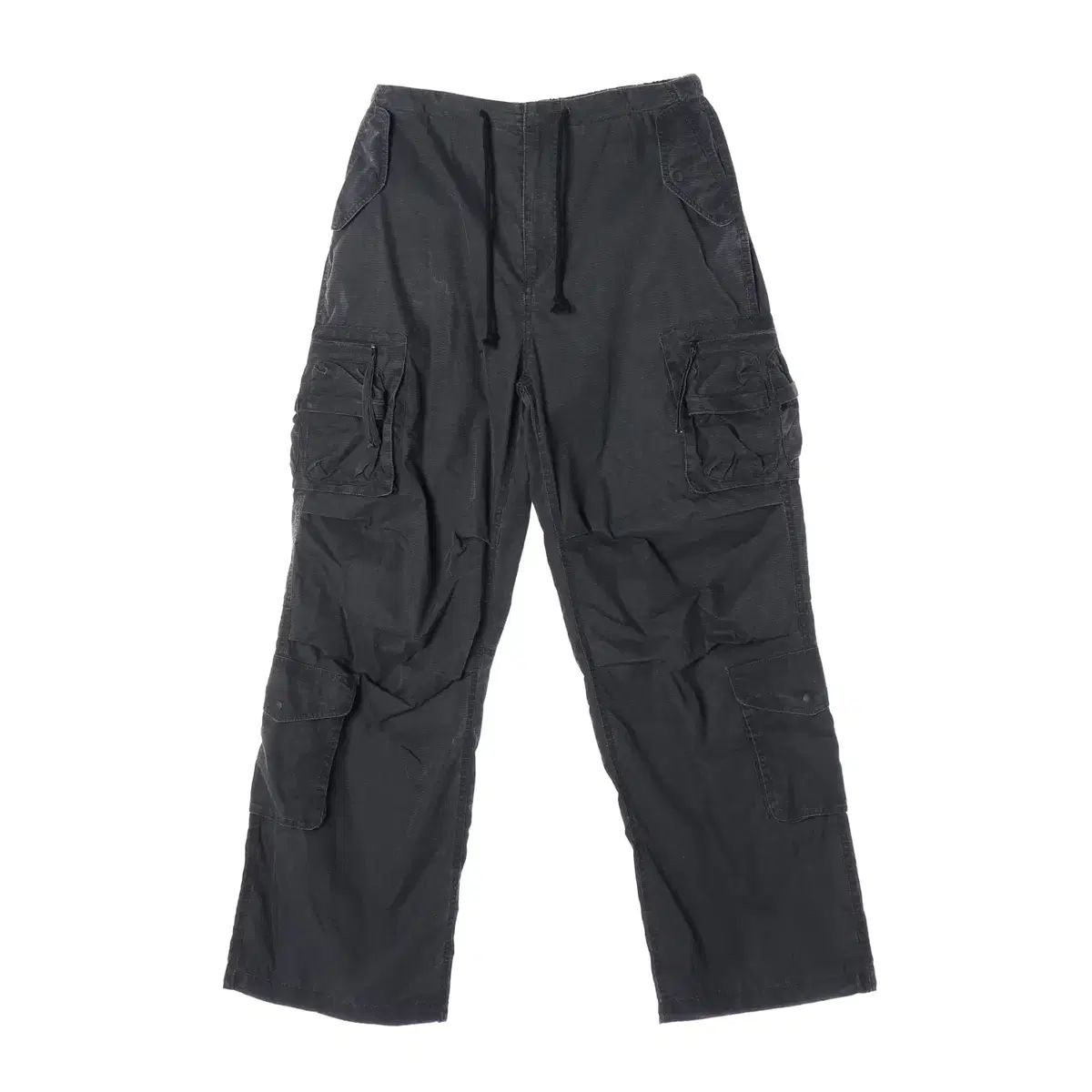 INSILENCE 24SS ウォッシュド リップストップ ユーティリティ パンツ ブラック