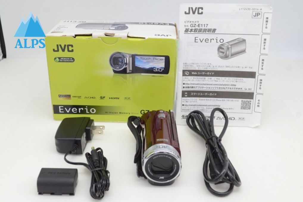 良品 JVC ケンウッド Everio GZ-E117 デジタルビデオカメラ レッド 元