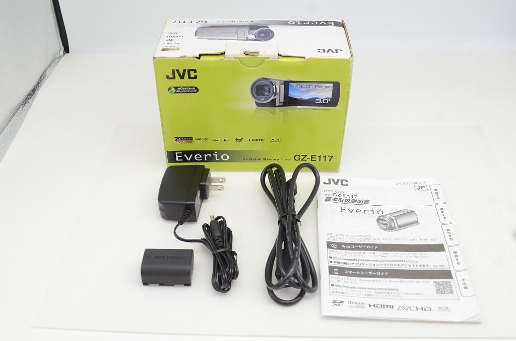 良品 JVC ケンウッド Everio GZ-E117 デジタルビデオカメラ レッド 元