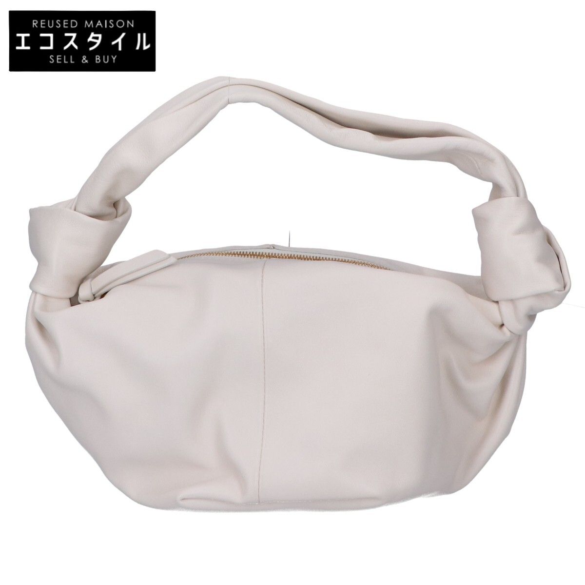 ホワイト ダブルノット　バッグ　ボッテガ BOTTEGA VENETA/ボッテガ ヴェネタ】Double knot（ハンドバッグ